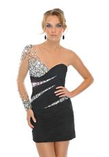 Precious Formals V10415.  Available in Black/Nude, Plum/Nude, Red/Nude, Royal/Nude
